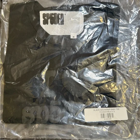 5/5 NEW YORK SP5DER POP UP EXCLUSIVEPHANTOM SOUVENIR BABY TEE Size: S